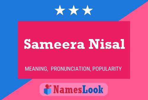 ملصق اسم Sameera Nisal