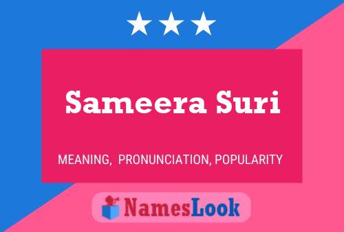 ملصق اسم Sameera Suri