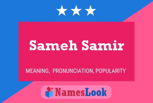 ملصق اسم Sameh Samir