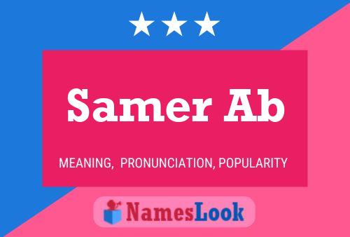 ملصق اسم Samer Ab