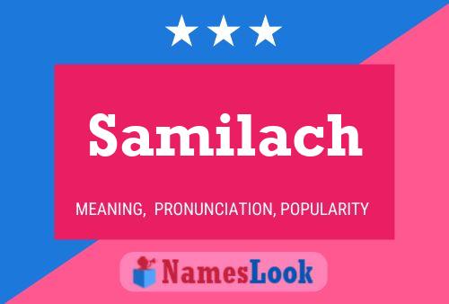 ملصق اسم Samilach