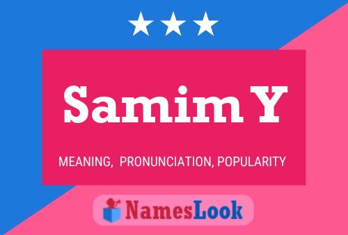 ملصق اسم Samim Y