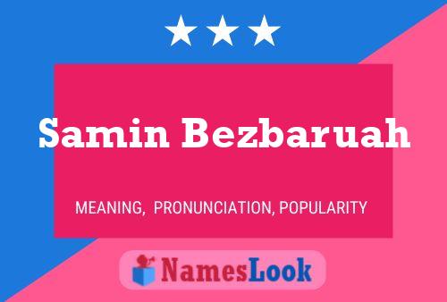 ملصق اسم Samin Bezbaruah