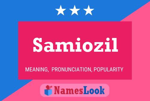 ملصق اسم Samiozil