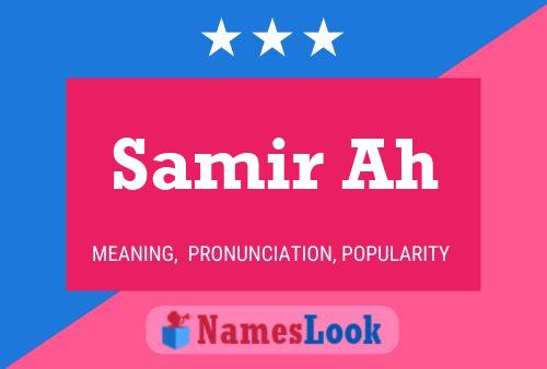 ملصق اسم Samir Ah