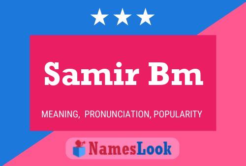 ملصق اسم Samir Bm