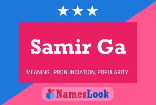 ملصق اسم Samir Ga