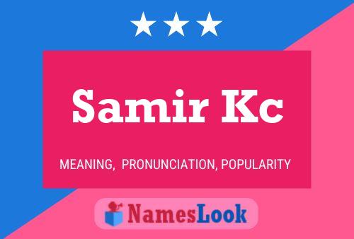 ملصق اسم Samir Kc