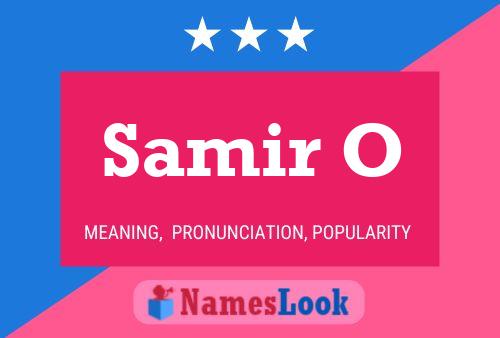 ملصق اسم Samir O