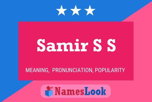 ملصق اسم Samir S S