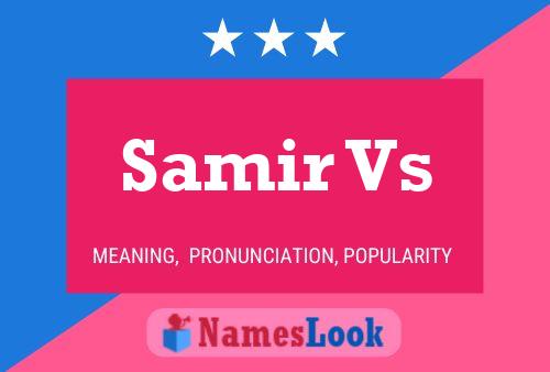 ملصق اسم Samir Vs