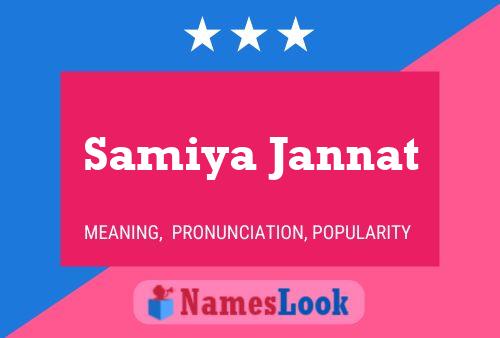 ملصق اسم Samiya Jannat