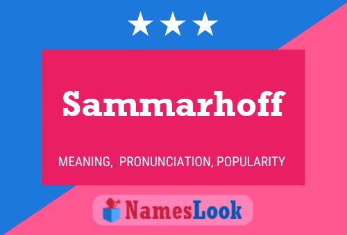 ملصق اسم Sammarhoff