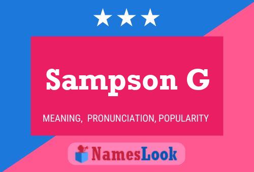 ملصق اسم Sampson G