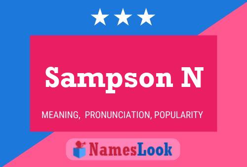 ملصق اسم Sampson N