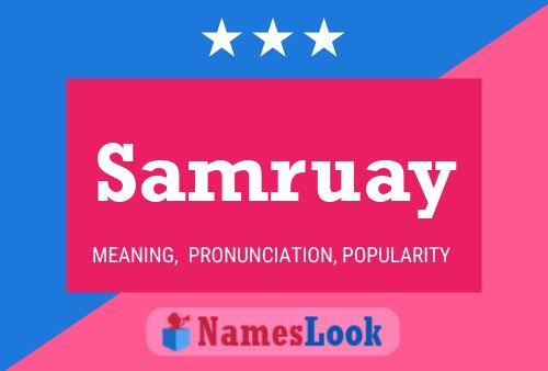 ملصق اسم Samruay