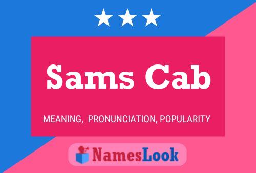 ملصق اسم Sams Cab