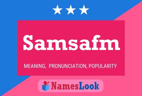 ملصق اسم Samsafm