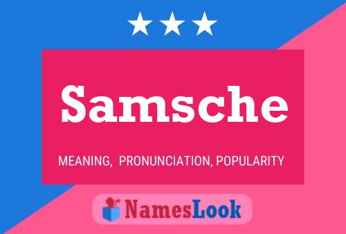 ملصق اسم Samsche