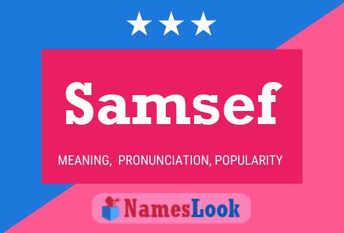 ملصق اسم Samsef