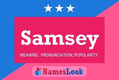 ملصق اسم Samsey