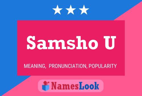 ملصق اسم Samsho U