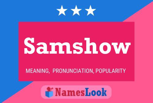 ملصق اسم Samshow