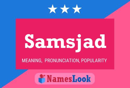 ملصق اسم Samsjad