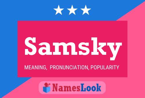 ملصق اسم Samsky