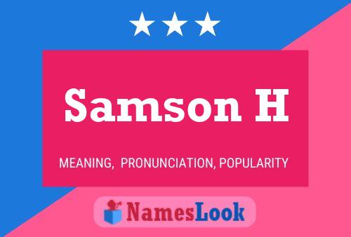 ملصق اسم Samson H