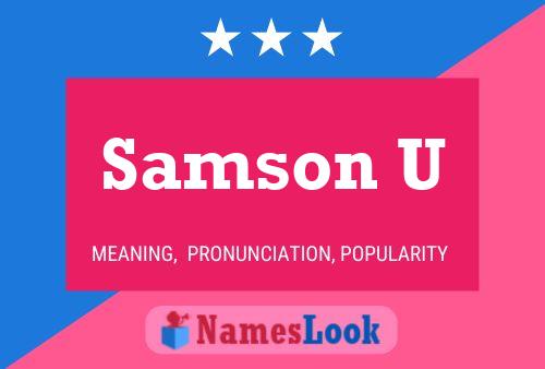 ملصق اسم Samson U