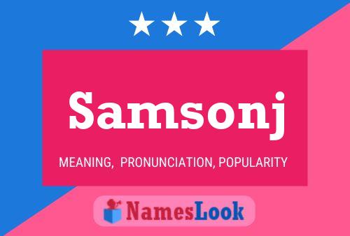 ملصق اسم Samsonj