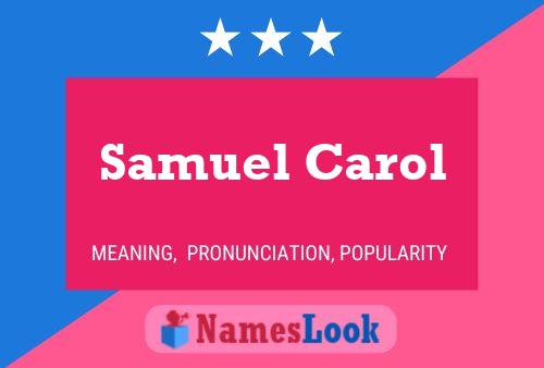 ملصق اسم Samuel Carol