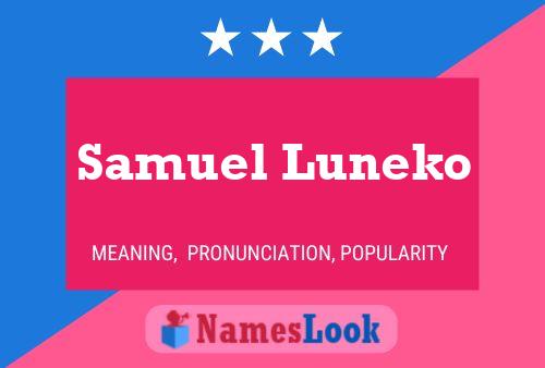 ملصق اسم Samuel Luneko