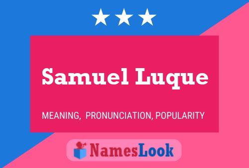 ملصق اسم Samuel Luque