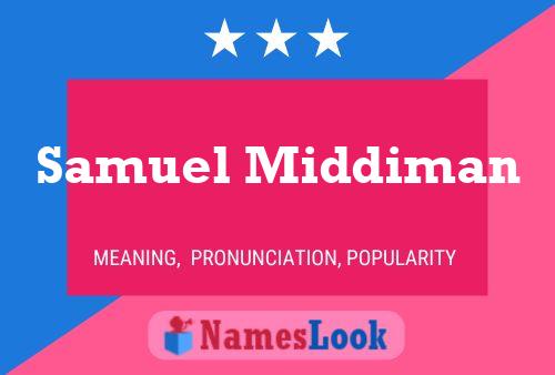 ملصق اسم Samuel Middiman