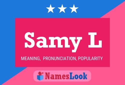 ملصق اسم Samy L