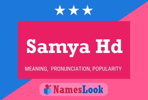 ملصق اسم Samya Hd