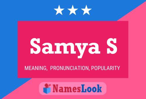 ملصق اسم Samya S