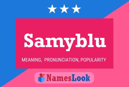 ملصق اسم Samyblu