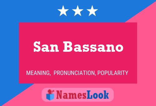 ملصق اسم San Bassano