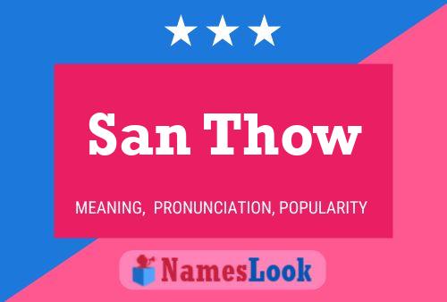 ملصق اسم San Thow