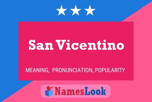 ملصق اسم San Vicentino