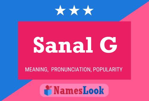 ملصق اسم Sanal G