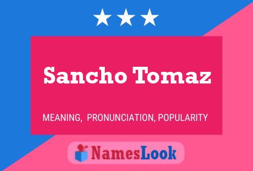 ملصق اسم Sancho Tomaz