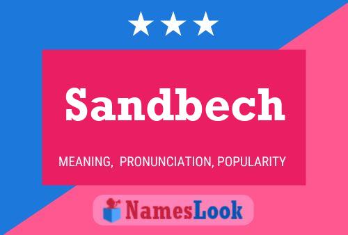 ملصق اسم Sandbech