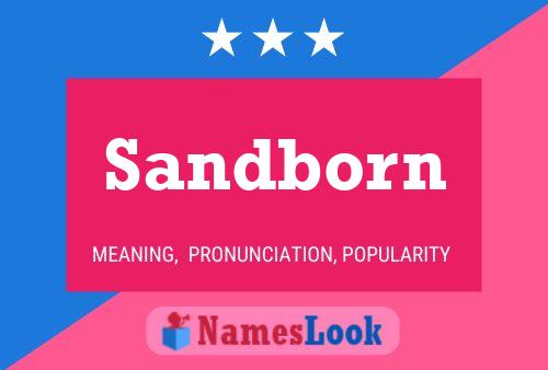 ملصق اسم Sandborn