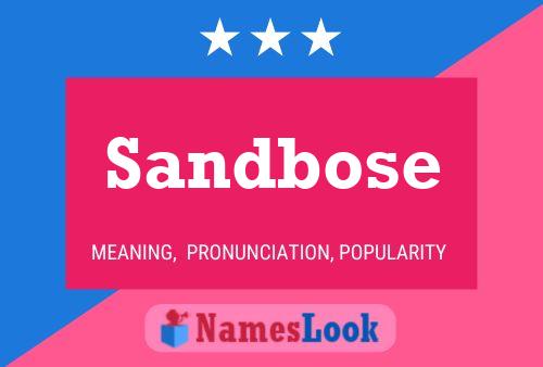 ملصق اسم Sandbose