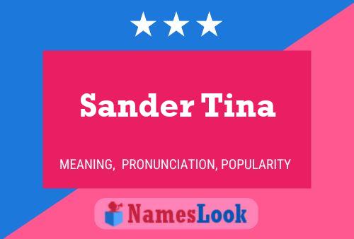 ملصق اسم Sander Tina