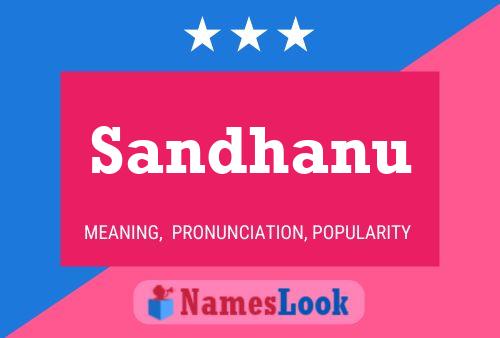 ملصق اسم Sandhanu